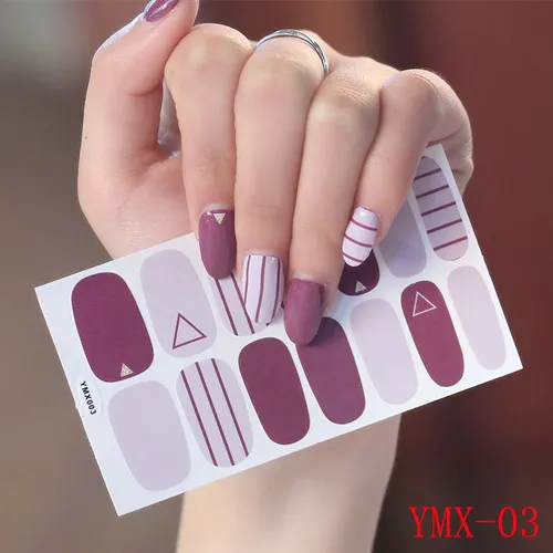 Gummed nail stickers Ymx03 - Shop at LoveMi