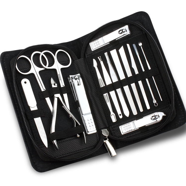 15-piece stainless steel pedicure knife