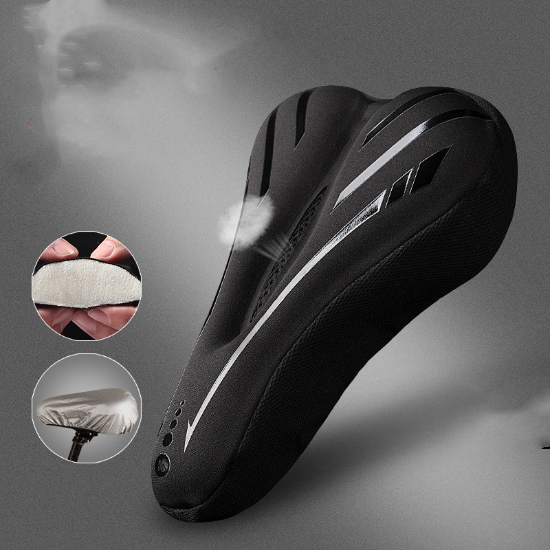 Silicone Bicycle Seat Cover Mountain Bike Seat Cover - Picture 3 of 5