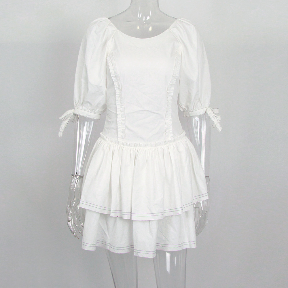 Bubble Sleeve Cake Skirt