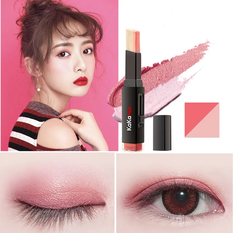 Two-color eye shadow stick - Pink