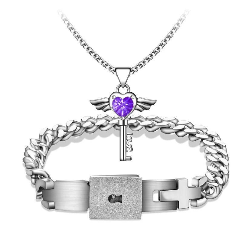 Titanium steel couple Bracelet