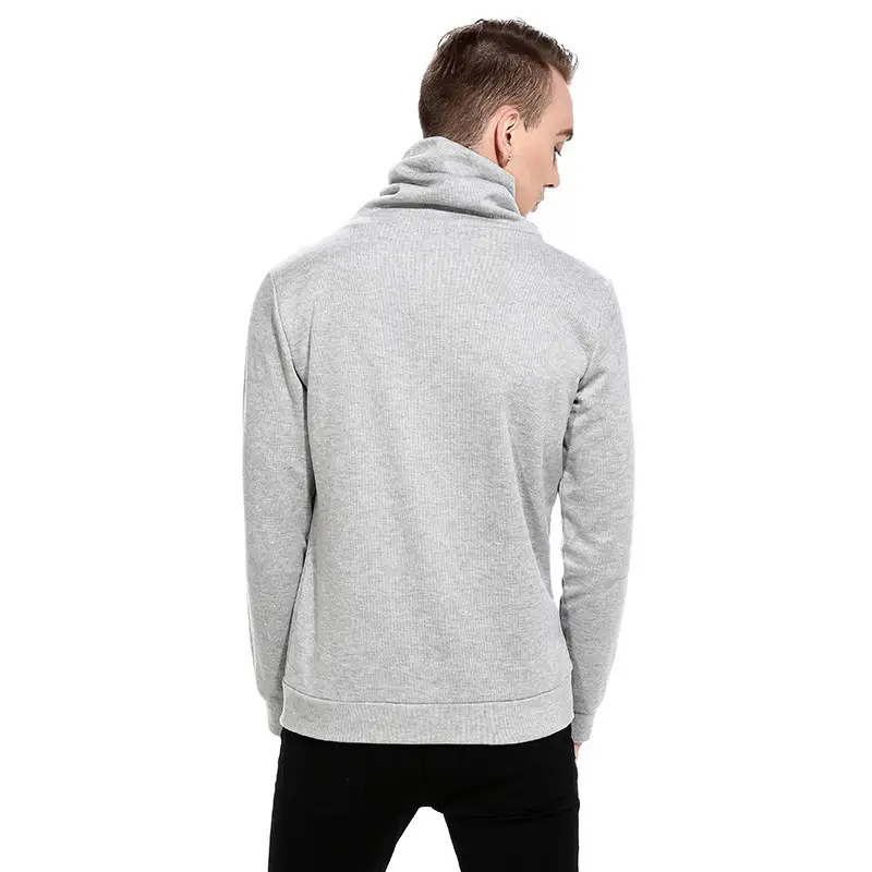 Neckline zipper long sleeve