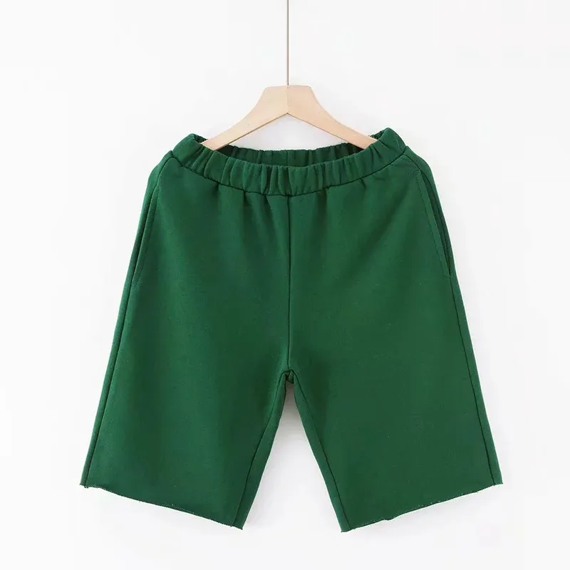 Women's loose track shorts - Green