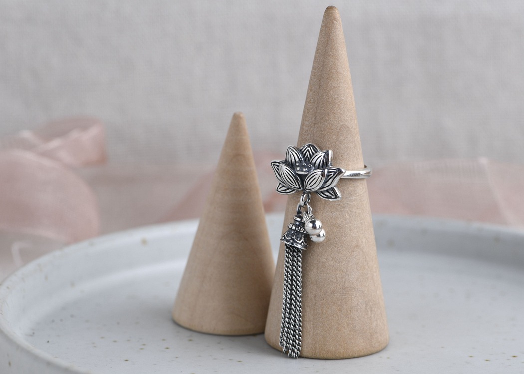 Lotus Thai Silver Ring