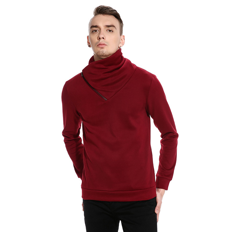 Neckline zipper long sleeve