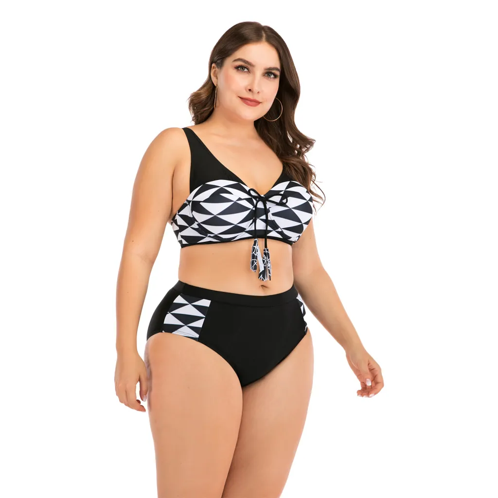Big cup ladies swimsuit swimwear - Black