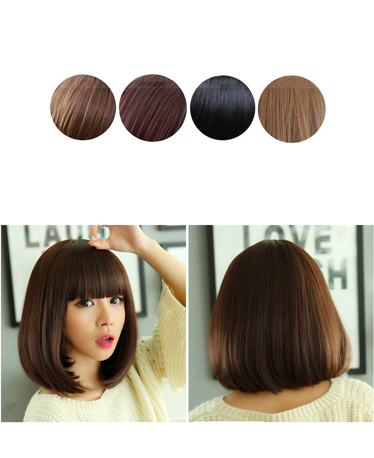 Air bangs thin wig Light Brown - Shop at LoveMi