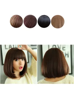 Air bangs thin wig - Light Brown - View 1