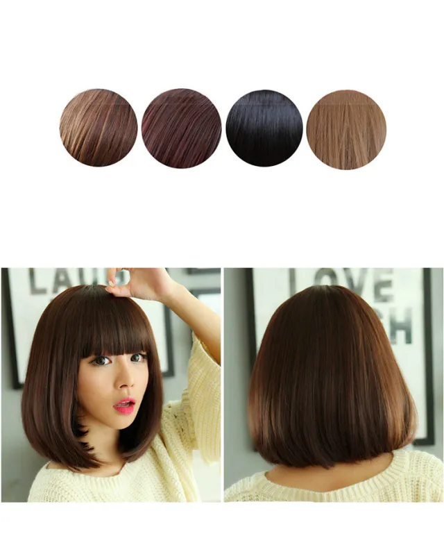 Air bangs thin wig Light Brown - Shop at LoveMi