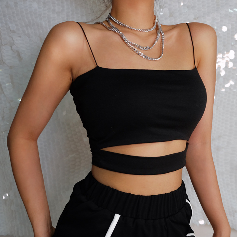 Fashion Hollow Halter Camisole