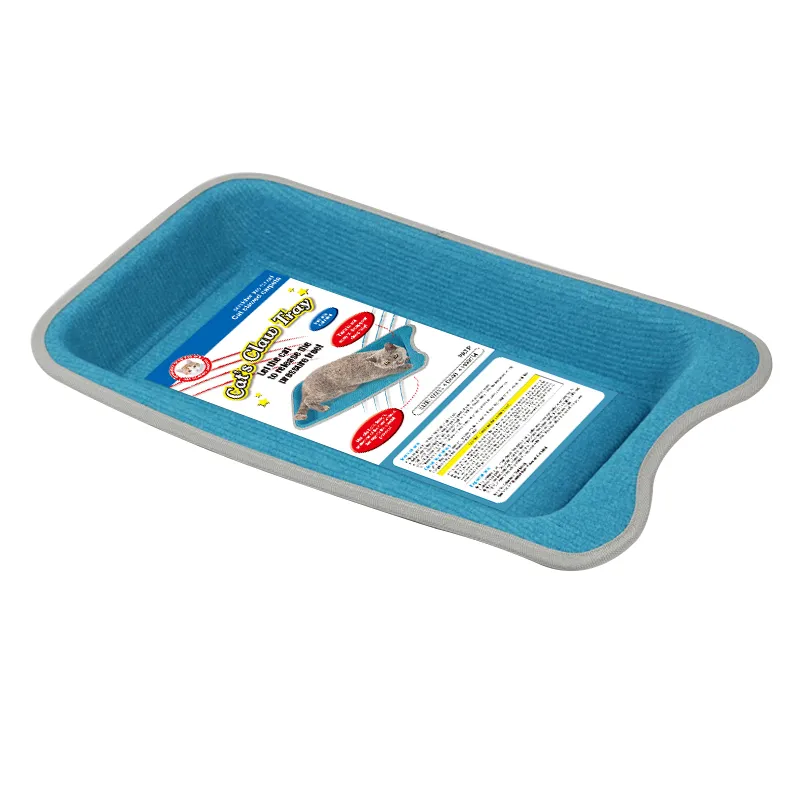 Cat scratching board - Blue