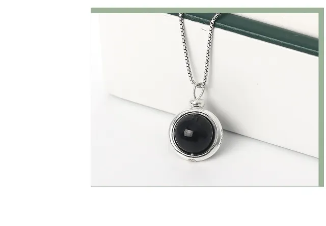 stone necklace Black Agate - Shop at LoveMi
