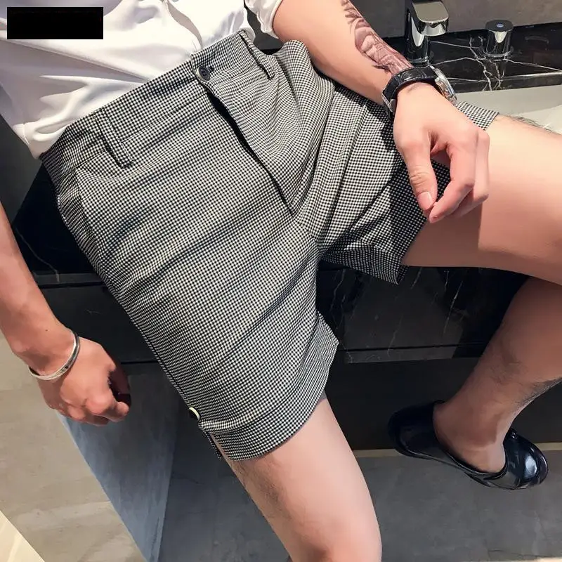 British Men's Check Shorts