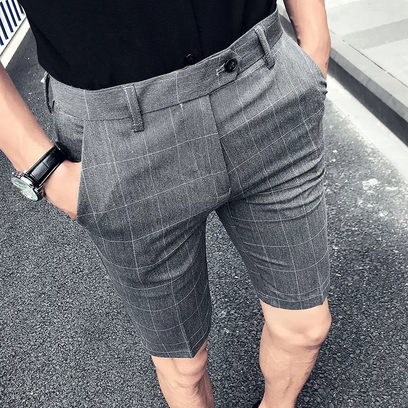 Simple casual small trousers plaid shorts