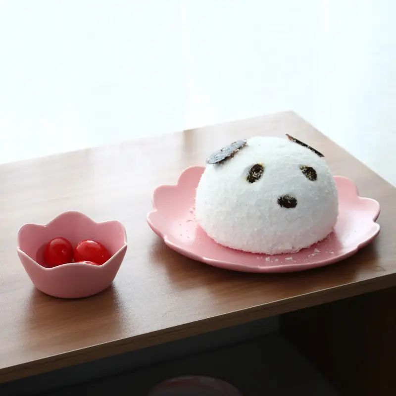 Dessert flower plate