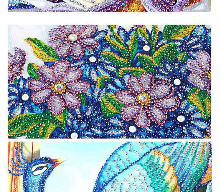 Peacock girl diamond painting