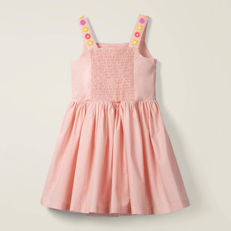 Knitted embroidered children's dress