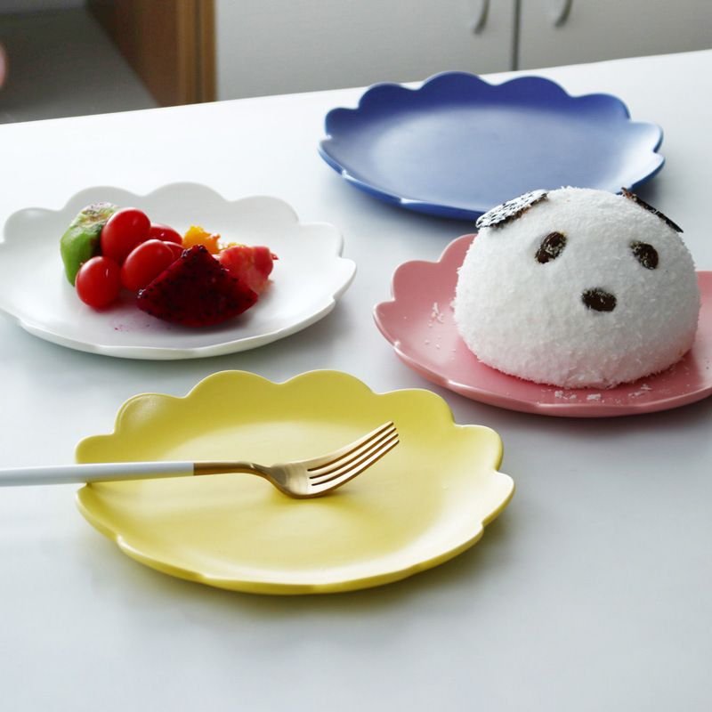 Dessert flower plate