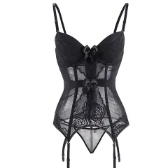 Sexy court corset - Black - View 1