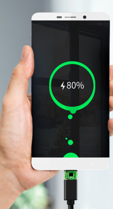 خط بيانات مزدوج الرأس لشاشة الكمبيوتر المحمول مع شحن سريع