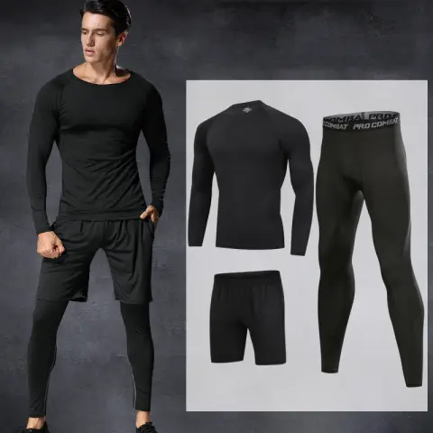 Quick-drying Running Training Sports Fitness Pants Suit
