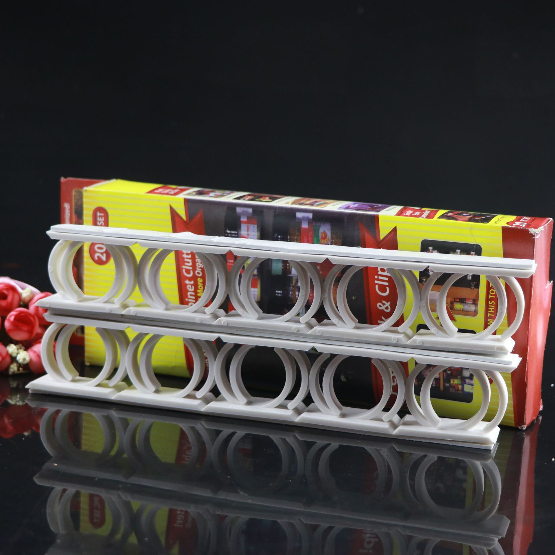 Storage rack spice bottle rack kitchen supplies plastic rack