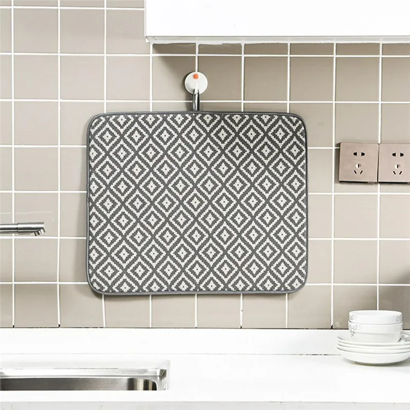 Cup tableware bowl plate cutting board absorbent pad - Grey