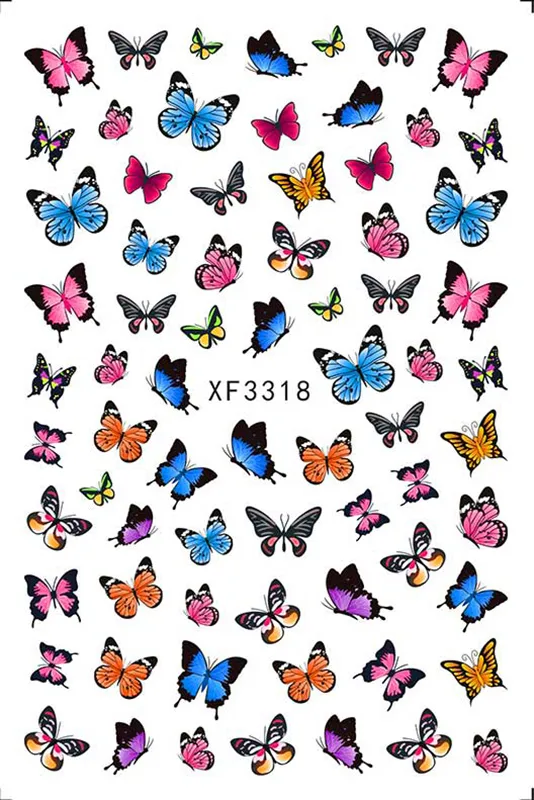 Manicure butterfly sticker Butterfly - Shop at LoveMi