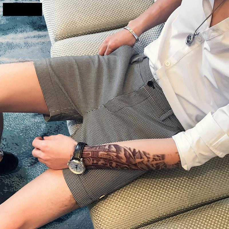 British Men's Check Shorts