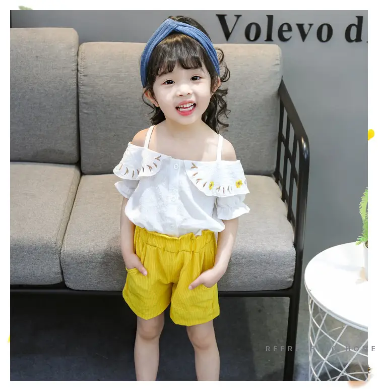 Girl's air suspender suit