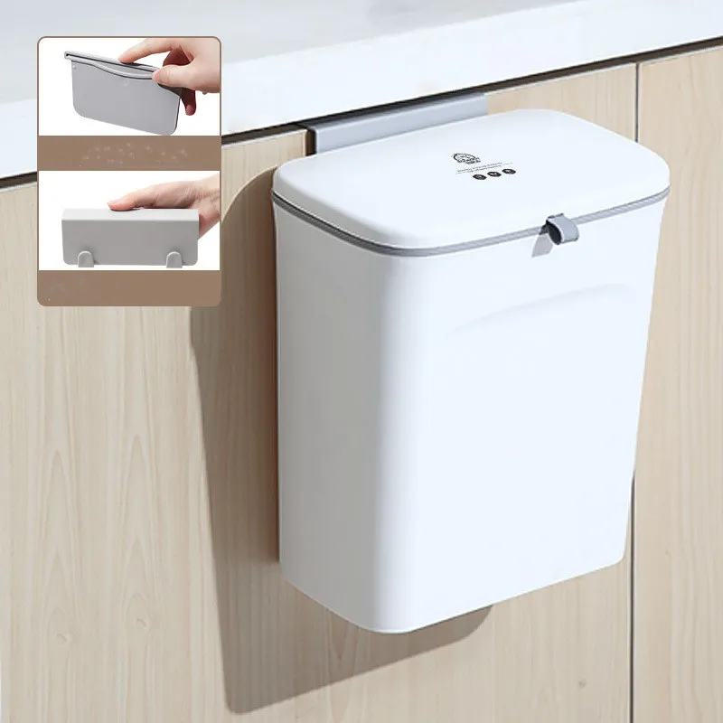 sliding cover hanging garbage can - With Cover