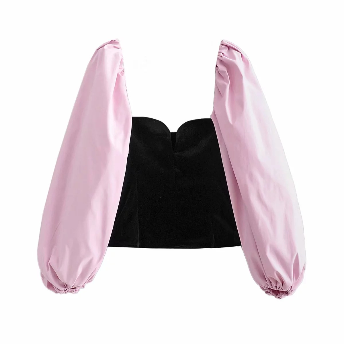 Velvet Lantern Sleeve Top, picture 4 of 4