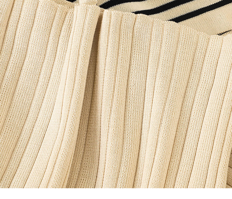 Loose sweater top wide leg pants suit