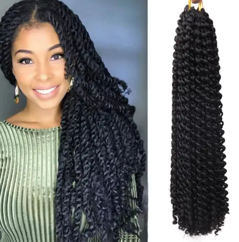 Crochet Wig Water Ripple
