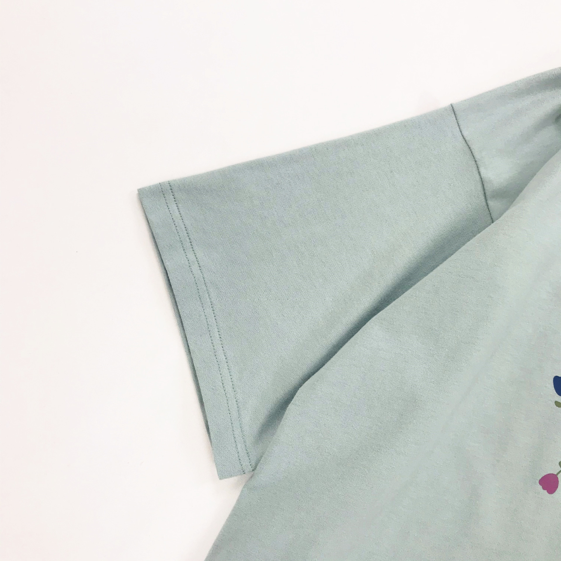 Cartoon print loose round neck short sleeve T-shirt