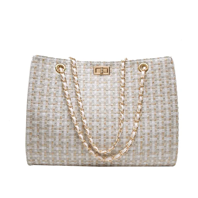 Shoulder chain crossbody bag White - Shop at LoveMi