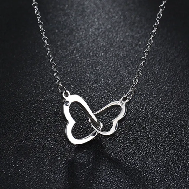 Titanium Steel Love Necklace Silver - Shop at LoveMi