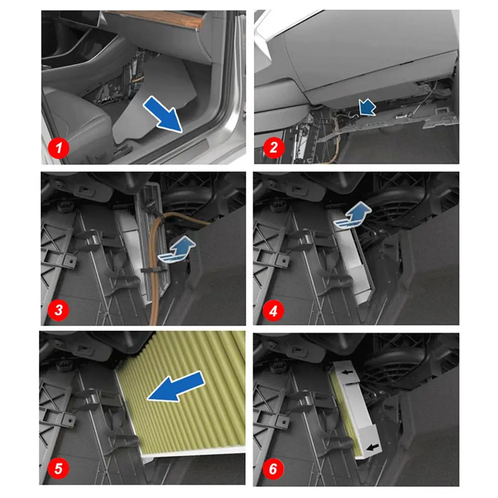 Suitable for tesla model3 air conditioning filter core cotton