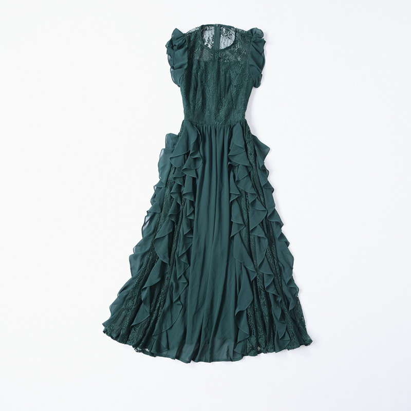 Lace-Sleeve Midi Dress, picture 5 of 5