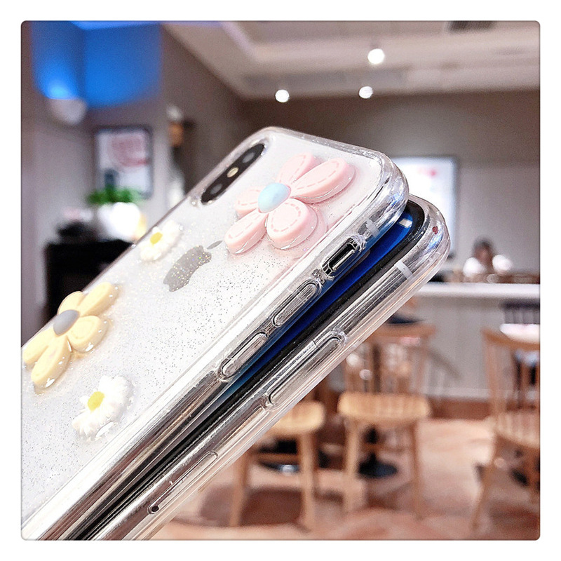 Glitter chrysanthemum mobile phone case