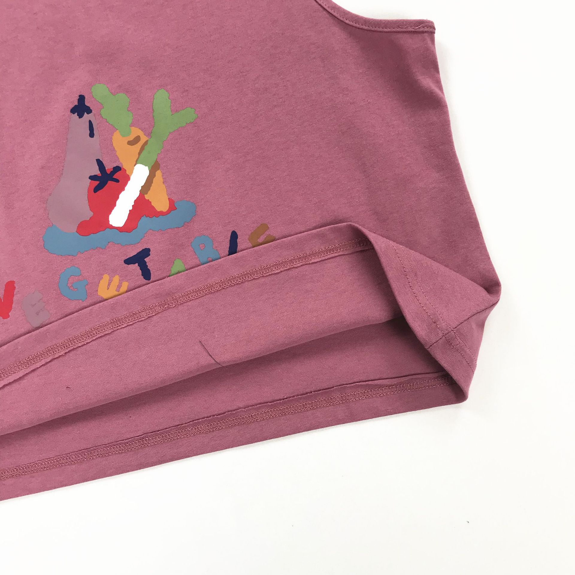 Japanese childlike vegetable print vest