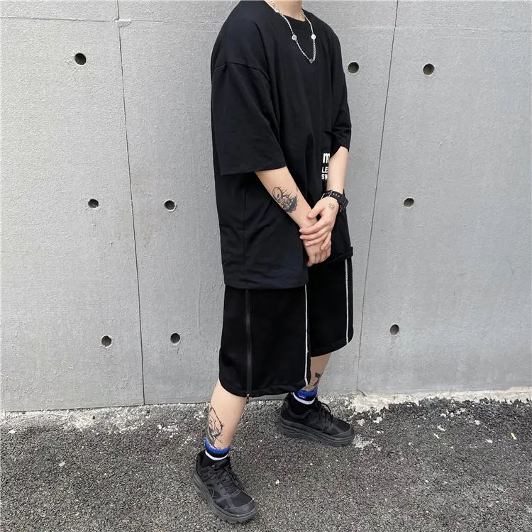 Harajuku high street straight wide-leg pants