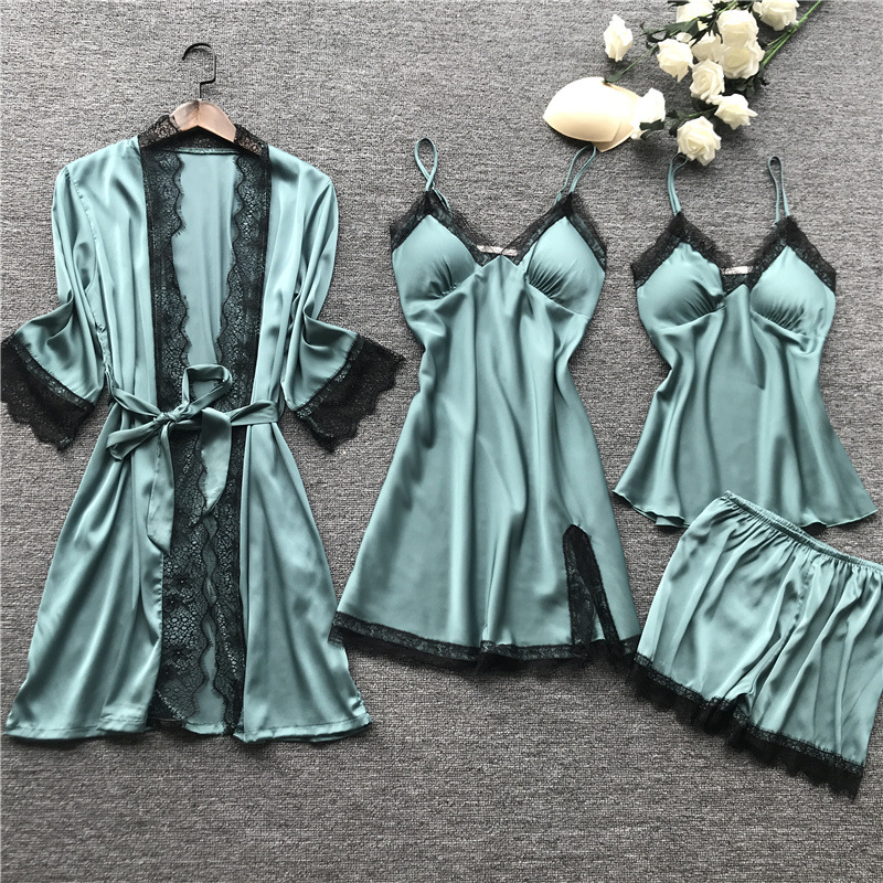 Title 2, Silk pajama four piece set