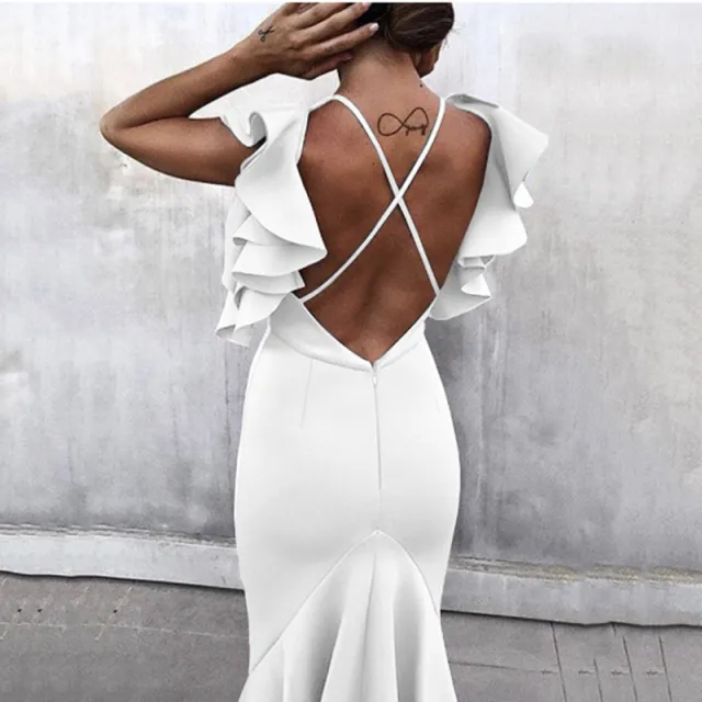 V neck backless pencil skirt - Shop at LoveMi