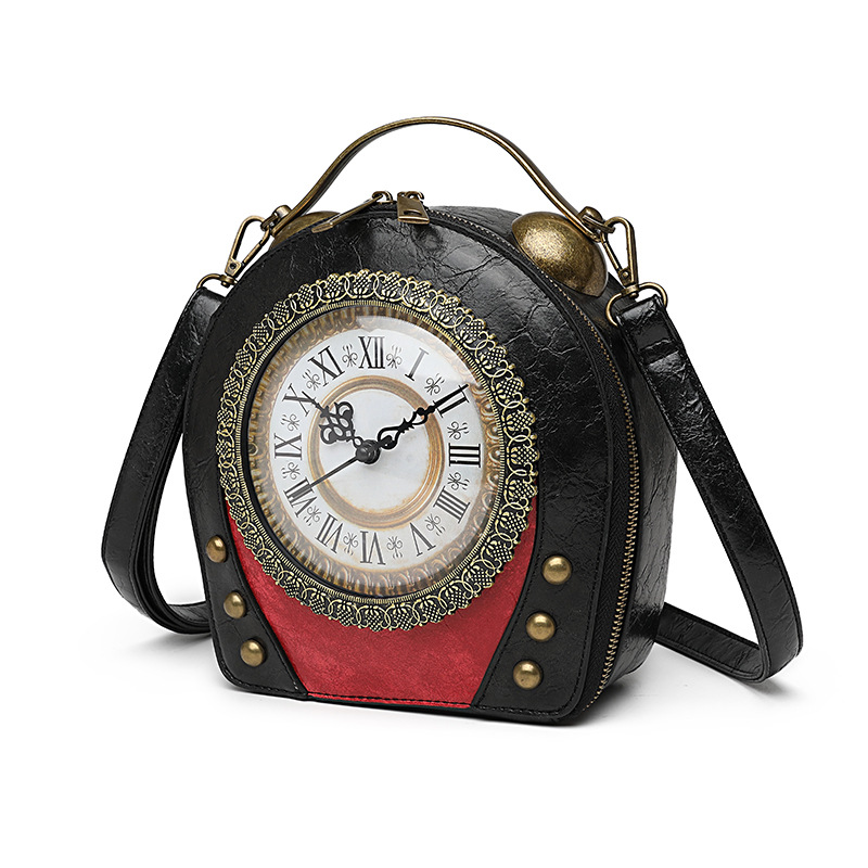 Walking clock antique bag