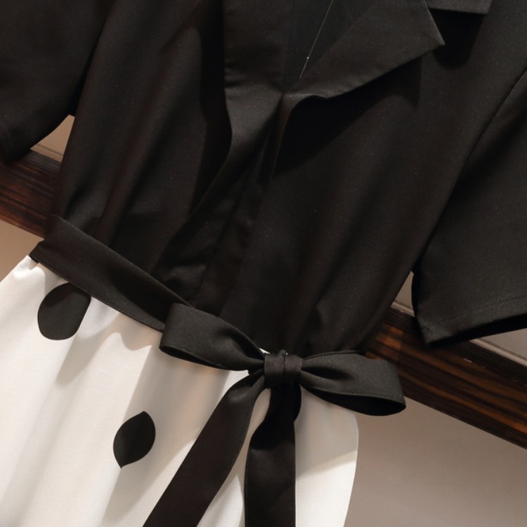 Women's plus size polka dot dress