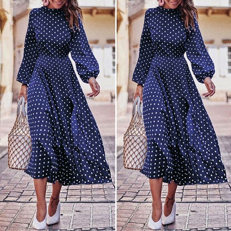 Polka dot fashion dress