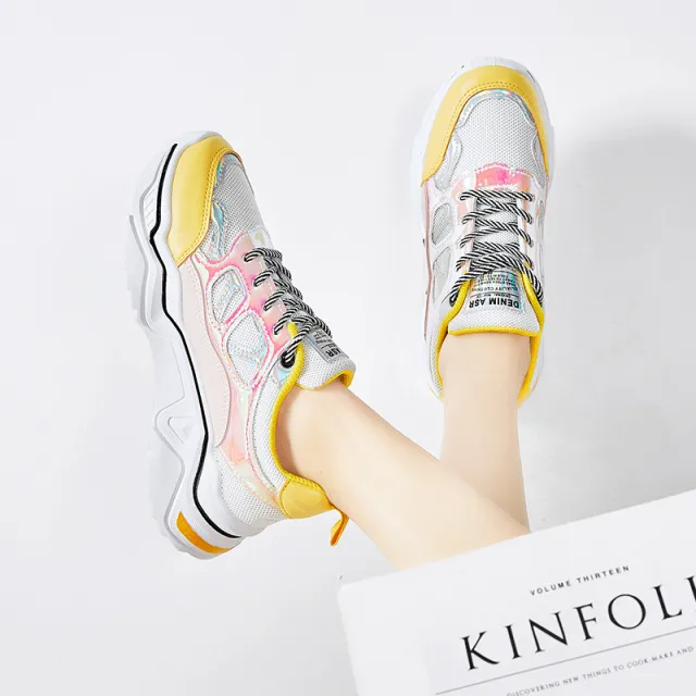 Sports Running Shoes Yellow - Shop at LoveMi
