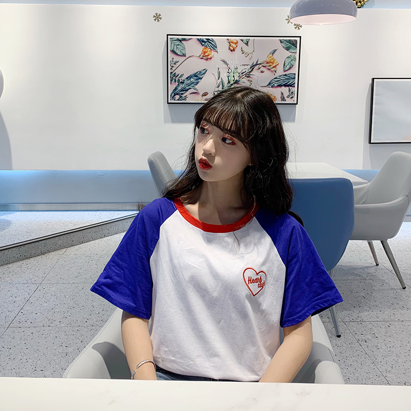 Summer women's new relaxed Korean T-shirt